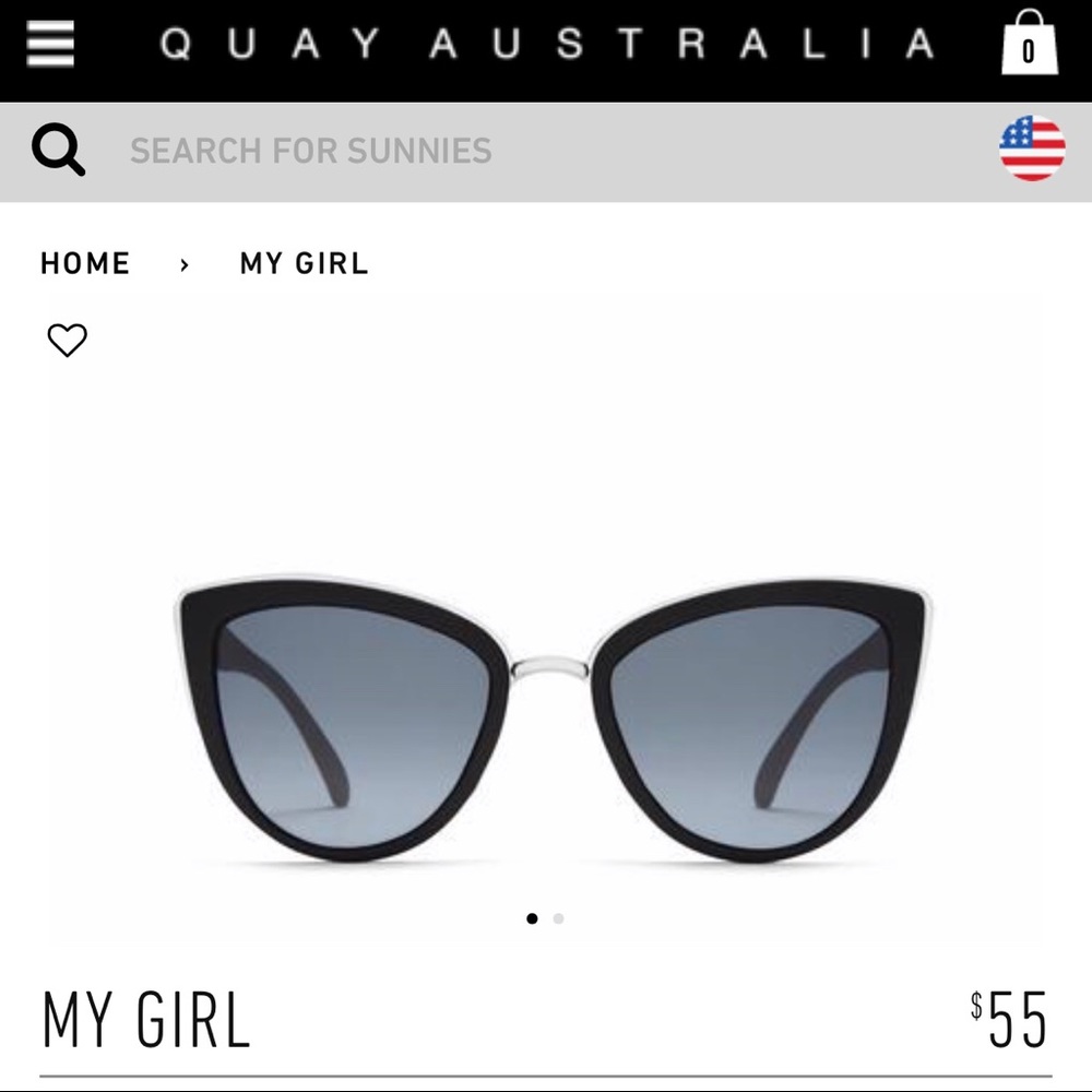Quay Australia My Girl Cat Eye Sunnies